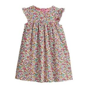 Mini Boden FLORAL LOVE HEART Pocket FRILL SLEEVE Corduroy DRESS SIZE 11-12Y